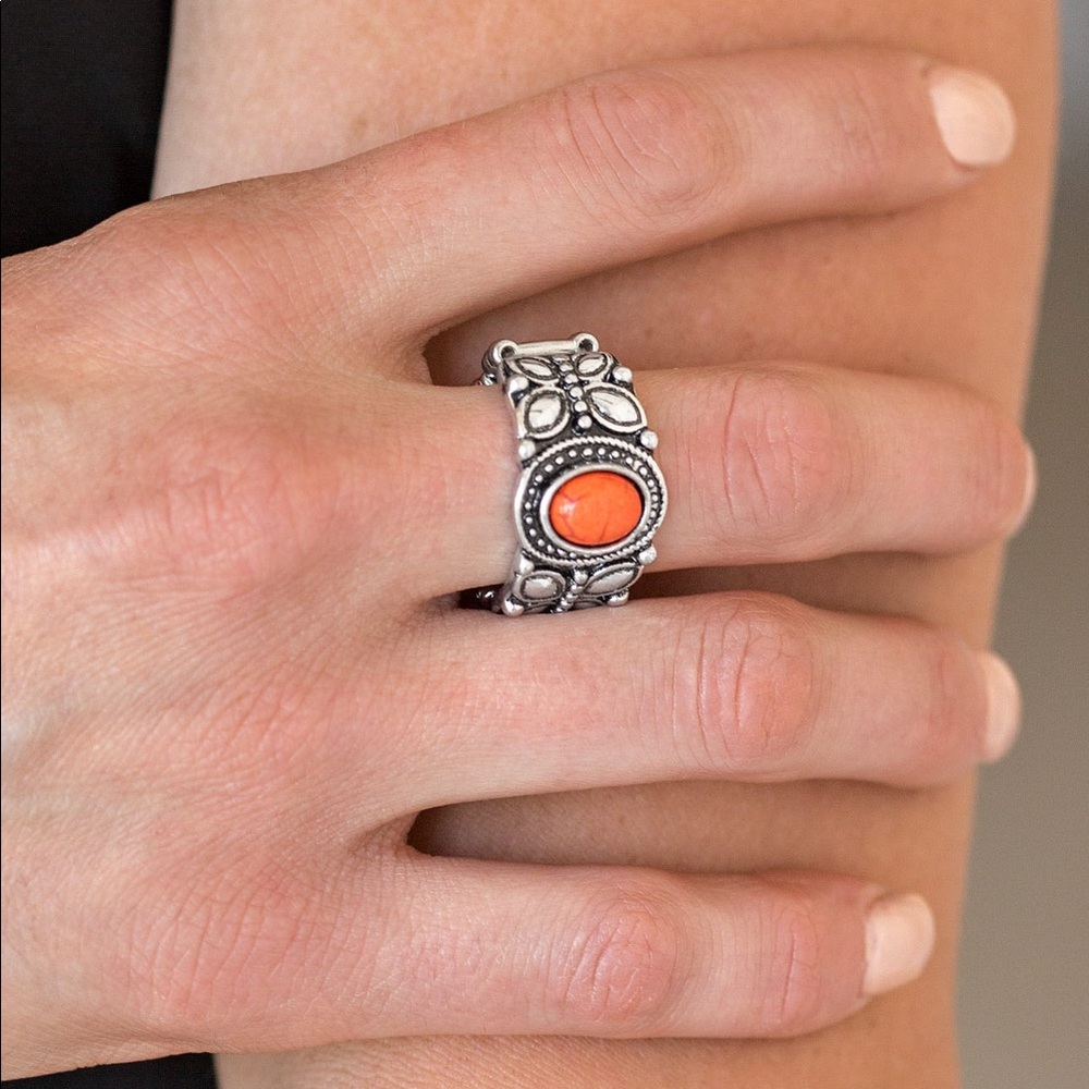 Butterfly Belle orange ring